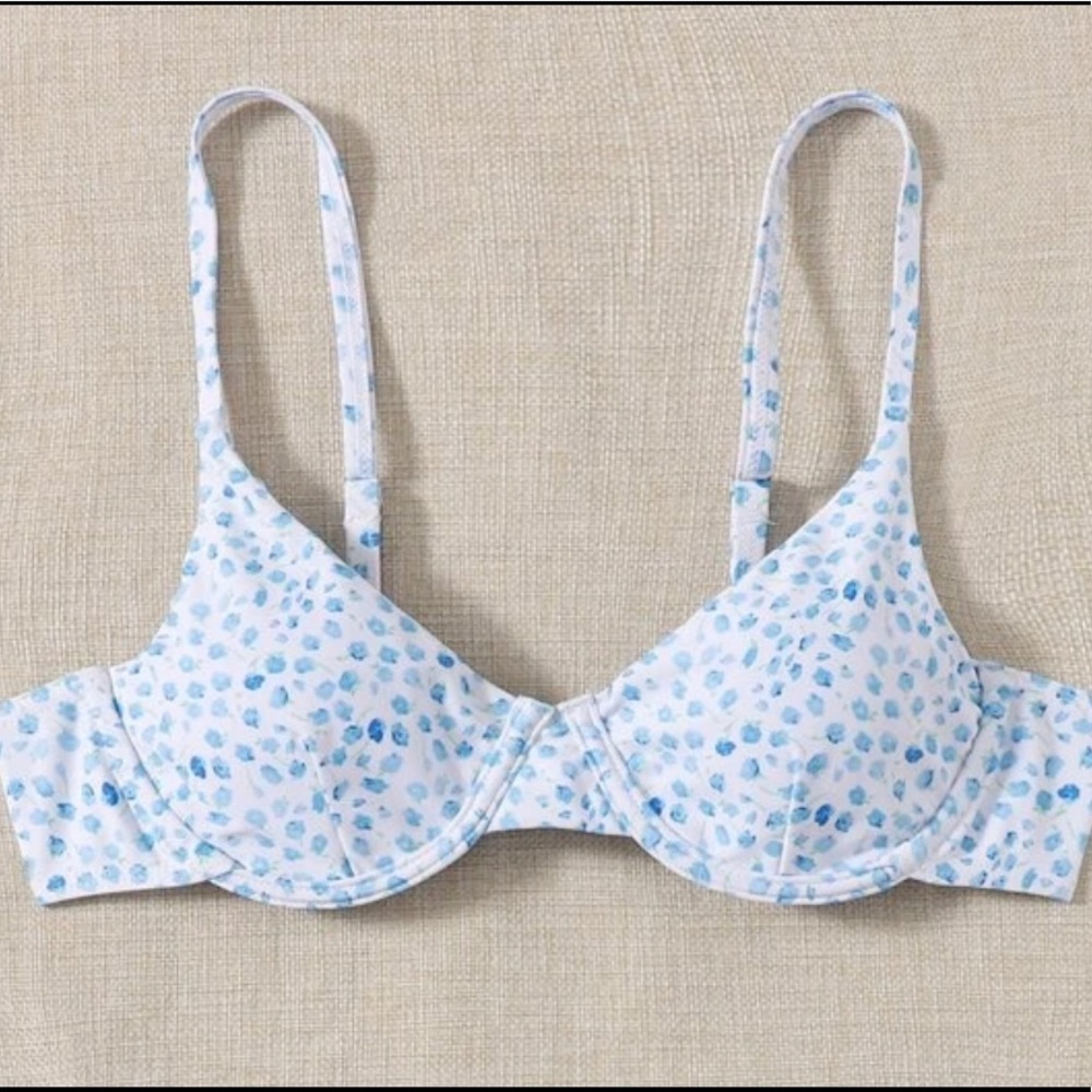Shein floral bikini top